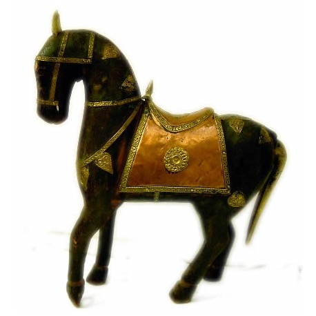 Artesanía caballo de madera