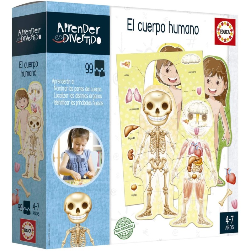 Educa Aprender es Divertido El Cuerpo Humano edad +4 años Educa Aprender es Divertido El Cuerpo Humano edad +4 años