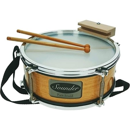 Tambor juguete 25cm diámetro con caja china palillero