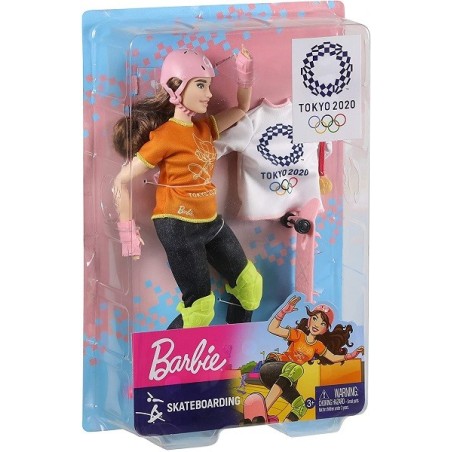 Barbie Juegos Olímpicos Tokio 2020 muñeca patinadora