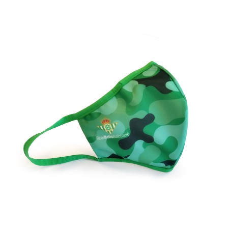 Mascarilla Real Betis reutilizable camuflaje - Envio urgente