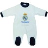 Pelele Real Madrid bebé blanco azul invierno. Selecciona talla en mese