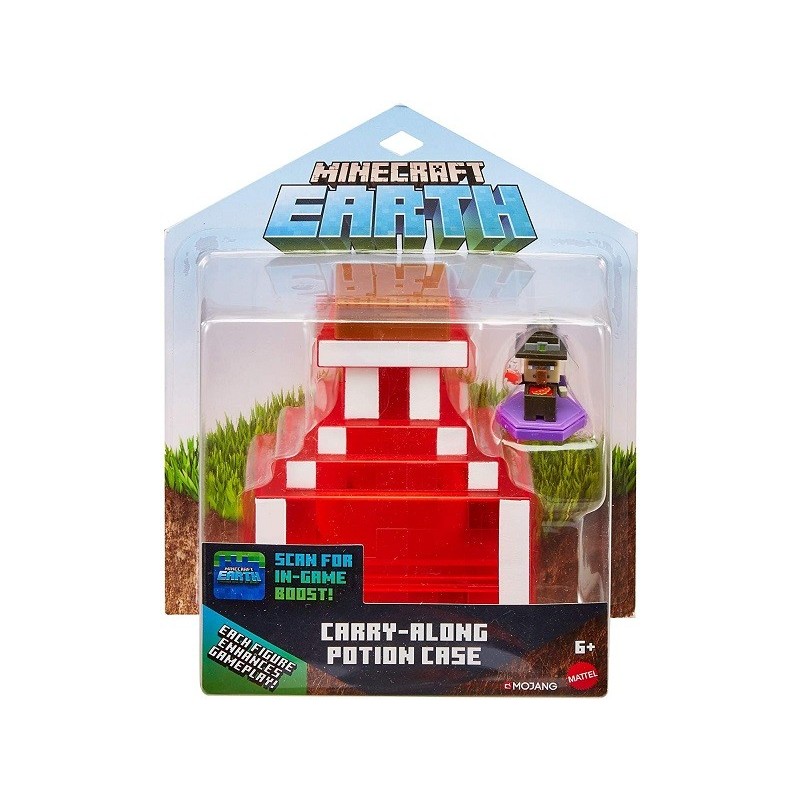 Minecraft estuche poción Earth de Minecraft y figura GKT45 Mattel