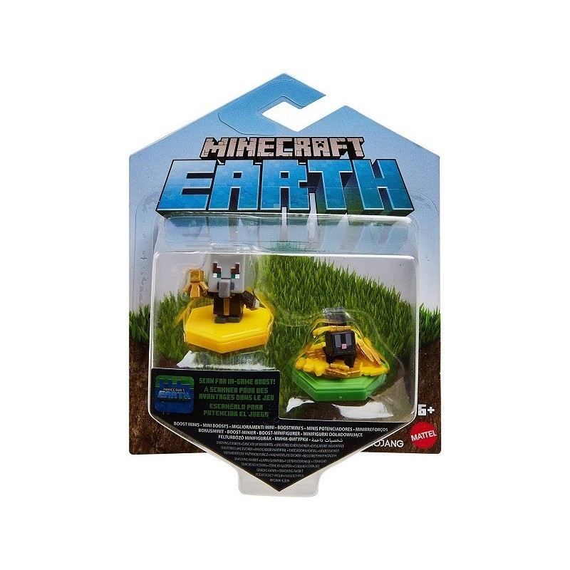 Minecraft Boost Pack de 2 Minifiguras Evoker y Rabbit (Mattel GKT44)