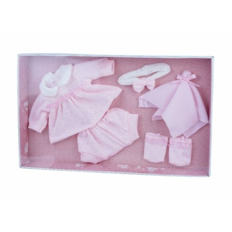 Vestido reborn lana calados para muñecas de 38 a 42cm