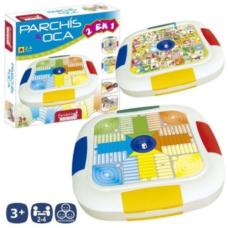 Juego de mesa la Oca y Parchís automático
