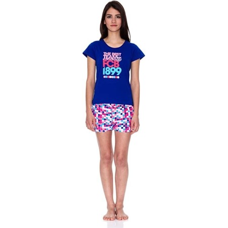 Pijama del Fútbol Club Barcelona niña rosa verano