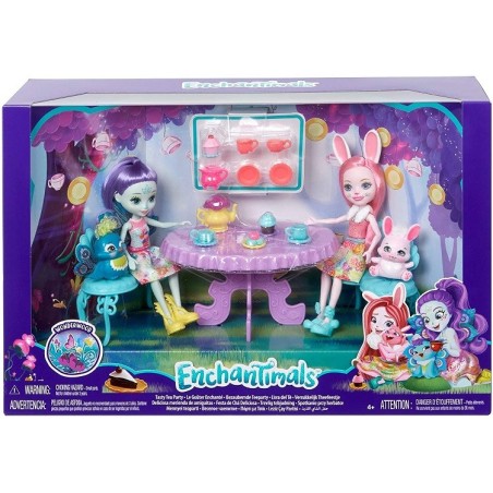 Enchantimals Fiesta de Té con la Muñeca Bree Bunny y Accesorios