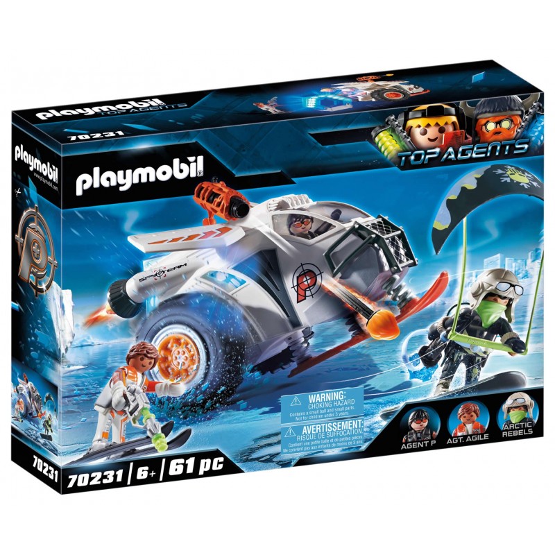 Playmobil 70231 Spy Team Planeador de Nieve Top Agents