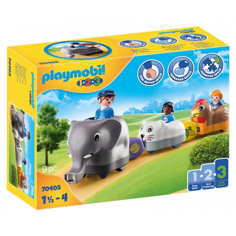Playmobil 70405 1.2.3 Mi Tren de Animales Playmobil 1.2.3