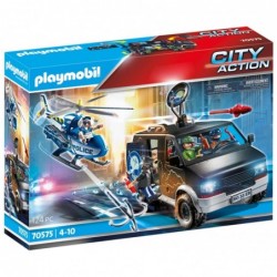 Playmobil 70575 Helicóptero de Policía: persecución del vehículo huido City Action