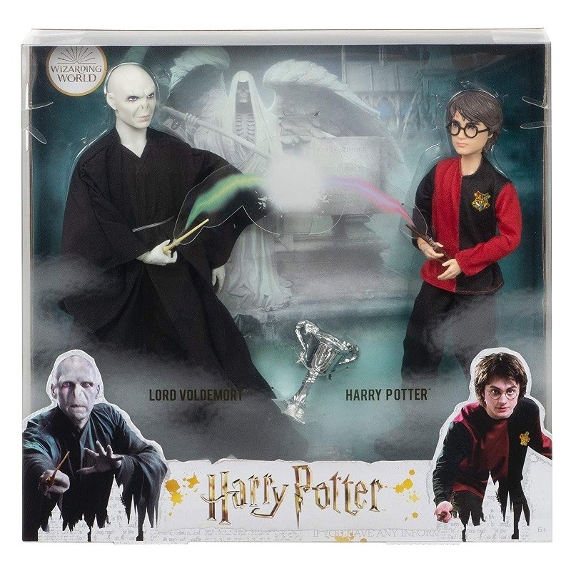 Harry Potter muñecos Lord Voldemort y Harry Potter Mattel Recrea el épico duelo entre Harry Potter y Lord Voldemort