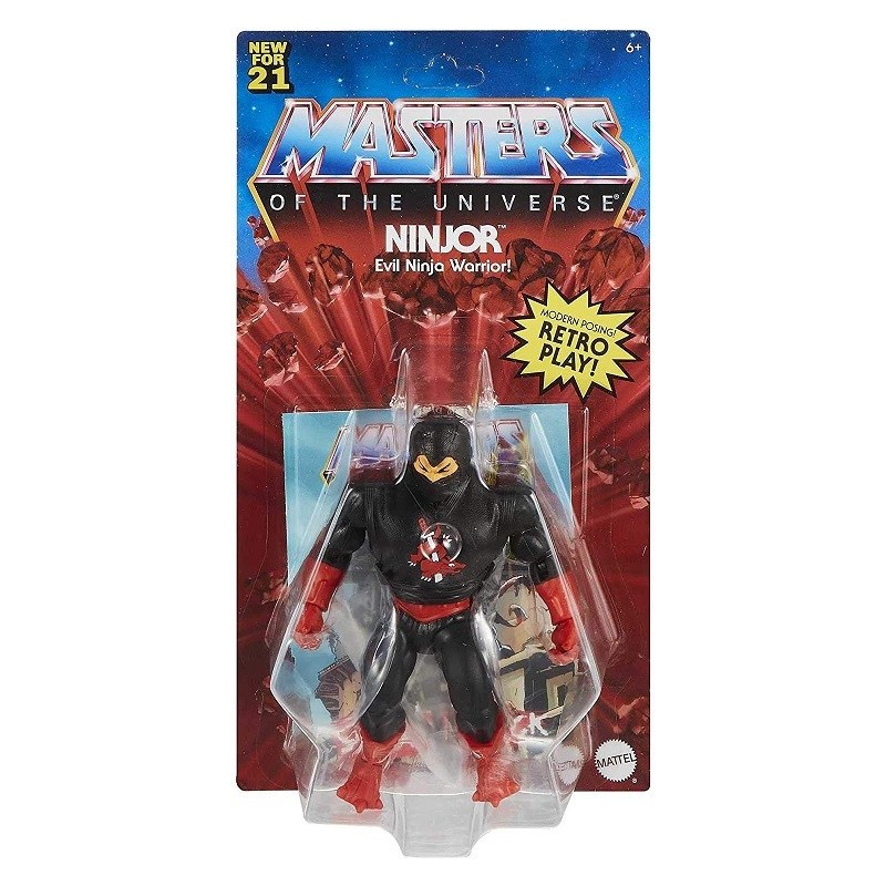 Muñeco Ninjor Masters of the Universe Mattel GVW66 15cm Incluye Comic