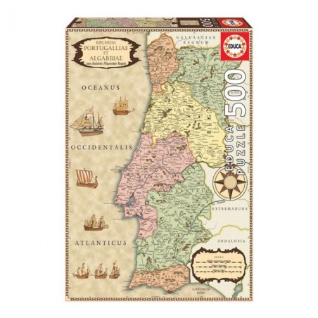 Puzzle 500 Piezas Puzzle Mapa Histórico Portugal - Tienda puzzles y juegos educativos