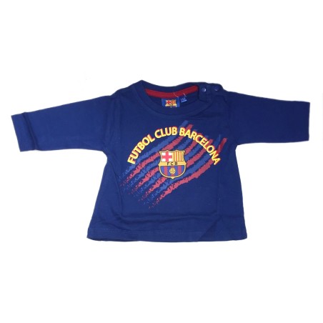Camiseta bebé Fútbol Club Barcelona manga larga producto oficial