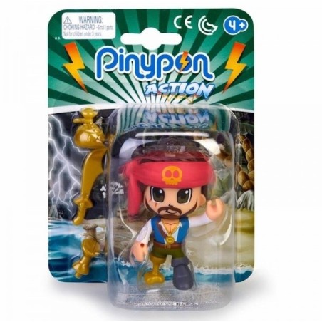 Pinypon action Pirata pañuelo rojo con accesorios