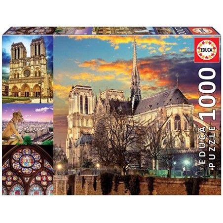 Puzzle 1000 piezas Collage de Notre Dame Educa Borras