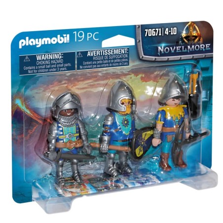 Playmobil 70671 Set de 3 Caballeros de Novelmore. Edad: 4+