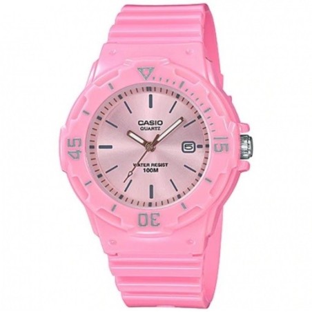 Casio Lrw-200h-4e4 Reloj Analógico para Chica Caja De Resina Esfera Color Rosa 
