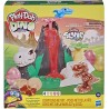 Play-Doh  Volcán Isla Lava Bones con masa HydroGlitz Slime - Habsro diversión en erupción