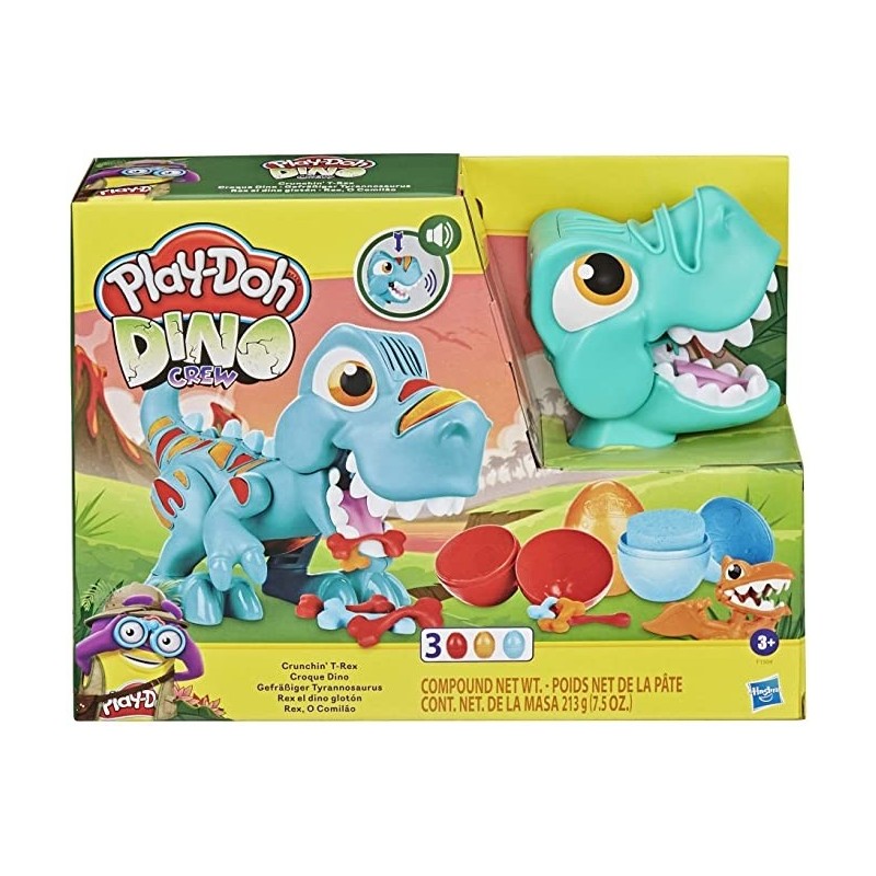 Play-Doh Dino Glotón Crew Crunchin T-Rex con sonido F1504 Hasbro plastilina