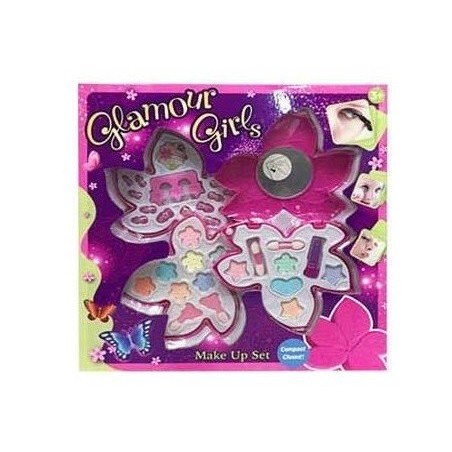 Juego de maquillaje 3 niveles para jugar estuche forma flor