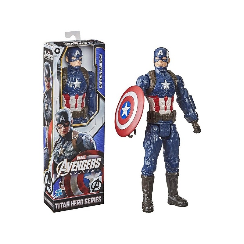 Muñeco Capitán América Marvel Avengers Titan Hero Series Figura de acción 30cm Hasbro