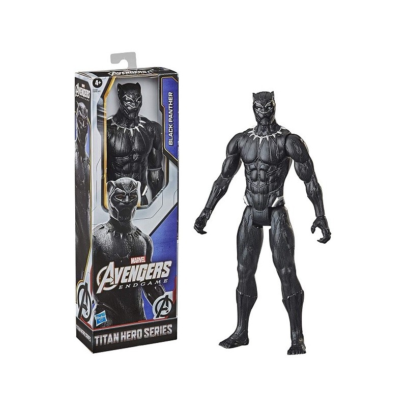 Muñeco Black Panther Marvel Avengers Titan Hero Series Figura de acción 30cm Hasbro