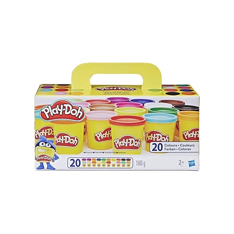 Play-Doh Color Surtido Pack 20 Botes Hasbro A7924EUC plastilina 20 colores