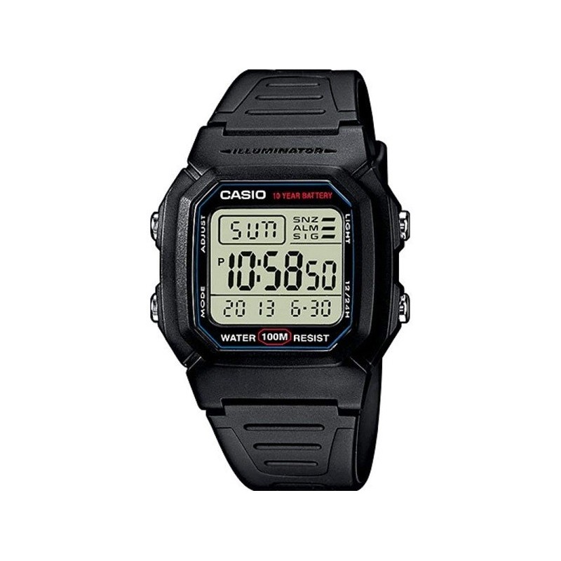 Reloj de Pulsera CASIO W-800H-1AV Digital para Hombre Color Negro