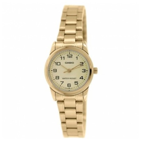 Reloj de Pulsera CASIO LTP-V001GL-9B Analógico para Mujer Color Dorado Correa Acero inoxidable dorado