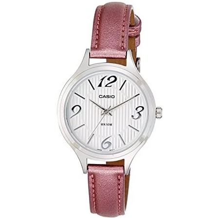 Reloj Casio mujer LTP-1393L7A plateado correa rosa