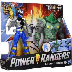 Pack Power Rangers Blue Ranger vs Shockhorn Battle Attackers Hasbro