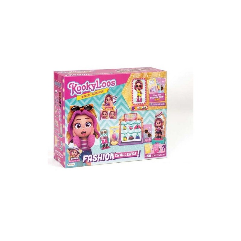 Playset fashion challenge kookyloos con muñeca Sarah Magic Box