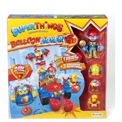 Superthings S-Display Balloon Boxer con 4 figuras Vehículo Magic Box