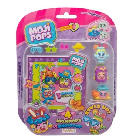 Pack 4 mojipops+1 photo pop serie 1 surtidos aleatorios