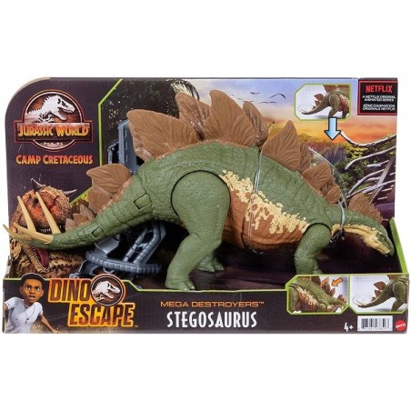 Dinosaurio Stegosaurus Mega destroyers dino escape Jurassic World Camp Cretaceous Matte GWD62