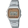 Reloj Casio A158WEA-9E correa metálica plateada caballero