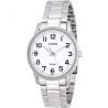 Reloj Casio Caballero MTP-1303D-7B correa metal esfera grande blanca