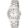 Reloj Casio Hombre MTP-1215A-7B correa metálica plateada con calendario esfera blanca