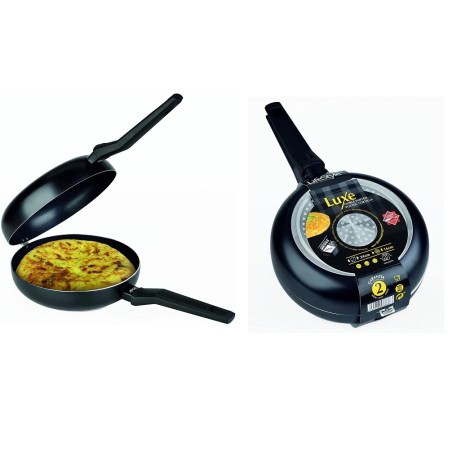 JUEGO de 2 sarténes acoplables. Ideal para hacer y voltear tortillas.
