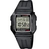 Reloj Casio juvenil digital F-201WA-1AE correa caucho cronómetro alarma
