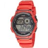 Reloj casio caballero AE-1000W-4A correa caucho rojo hora mundial