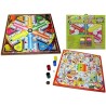 Juego de mesa la Oca y Parchís 6 jugadores con fichas cubos y dados 40x40cm