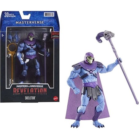 Masters of the Universe Revelation Figura Skeletor muñeco articulado Mattel GYV10