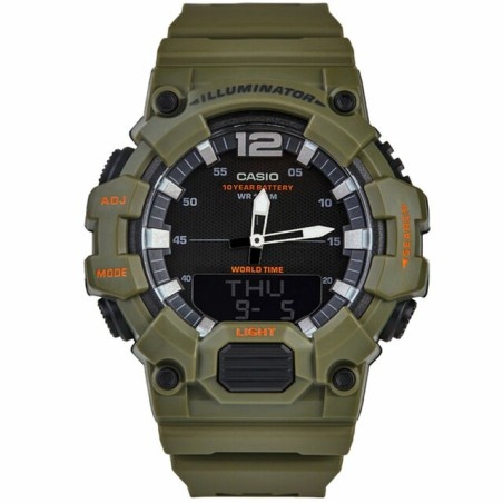 Reloj Casio analógico y digital HDC-700-3A2V correa caucho verde militar