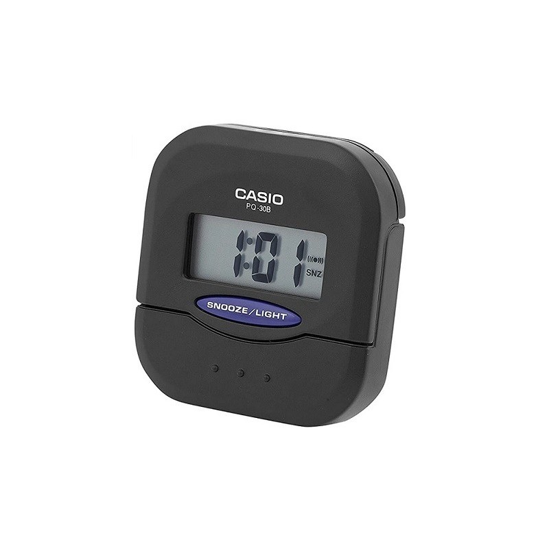 Despertador Casio digital PQ-30B-1DF color negro con luz y función Snooze Despertador Casio digital PQ-30B-1DF color negro con luz y función Snooze