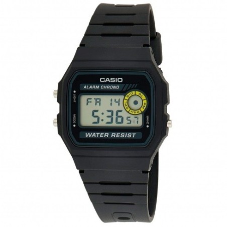 Reloj Casio F-94WA-8D correa de resina cronómetro alarma calendario luz