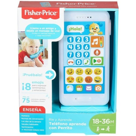 Fisher Price Teléfono aprende con Perrito edad 18-36 meses con luces y sonidos FPR17