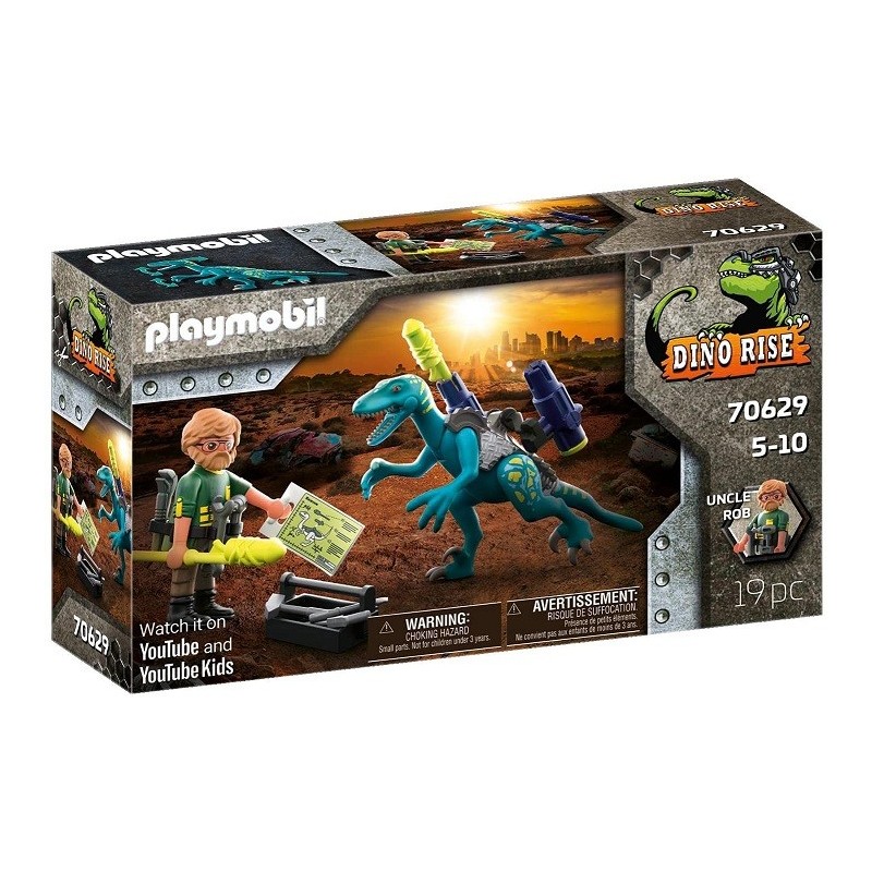 Playmobil 70629 Uncle Rob: Armamento para la batalla Dino Rise Edad +5 años